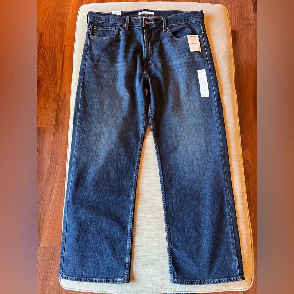 NWT Levi Strauss Signature Gold Men's Loose Fit Jeans size 36x32
